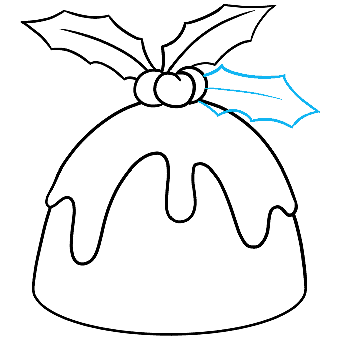 How to Draw a Christmas Pudding Really Easy Drawing Tutorial