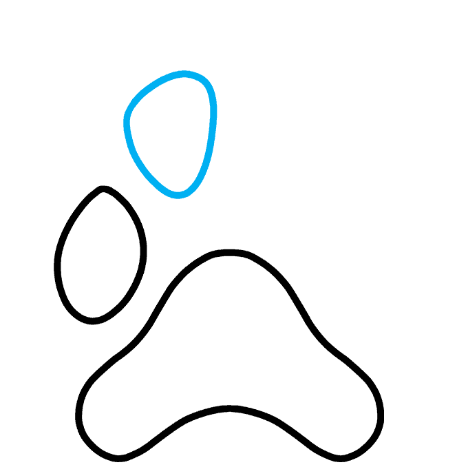 How to Draw a Dog Paw Print Really Easy Drawing Tutorial