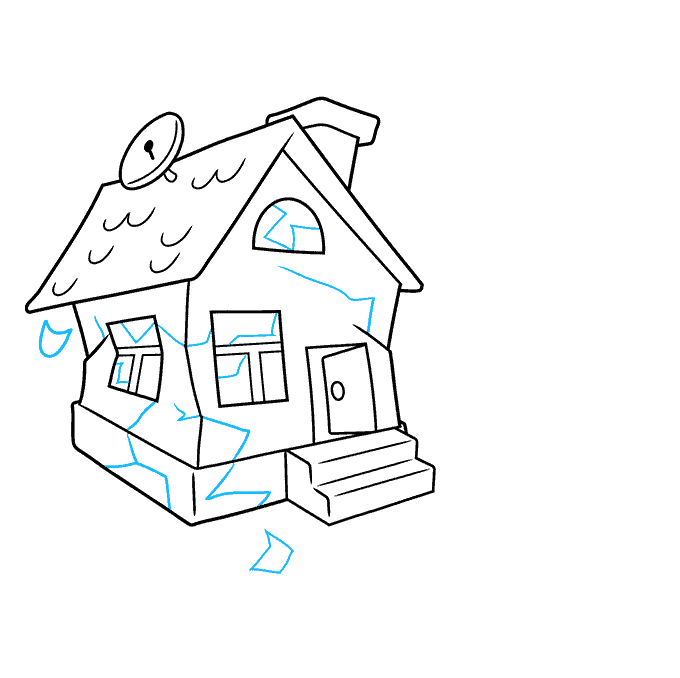 Earthquake Drawing Simple 72 Drawing Of A Landslide Illustrations