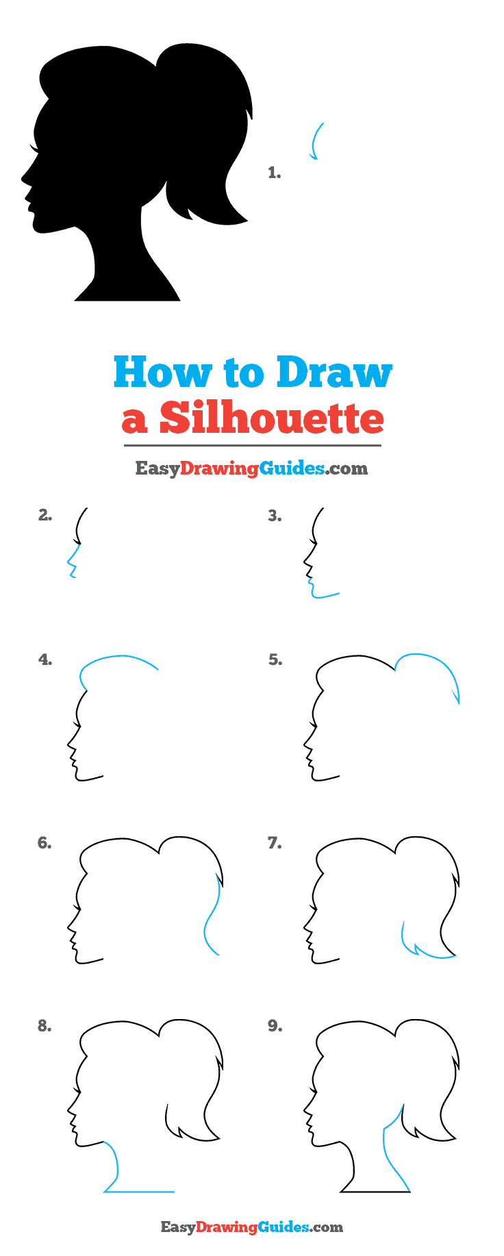 How to Draw a Silhouette Really Easy Drawing Tutorial