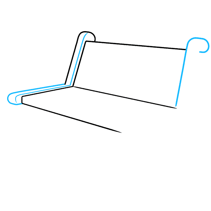 How To Draw A Park Bench Step By Step
