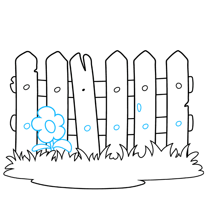 How to Draw a Fence Really Easy Drawing Tutorial