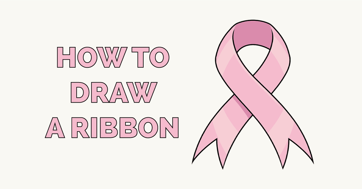 How to Draw a Ribbon Really Easy Drawing Tutorial