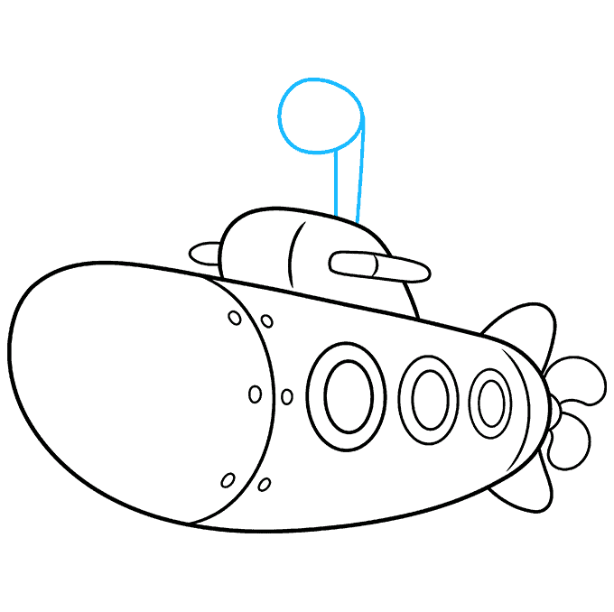 How to Draw a Submarine Really Easy Drawing Tutorial