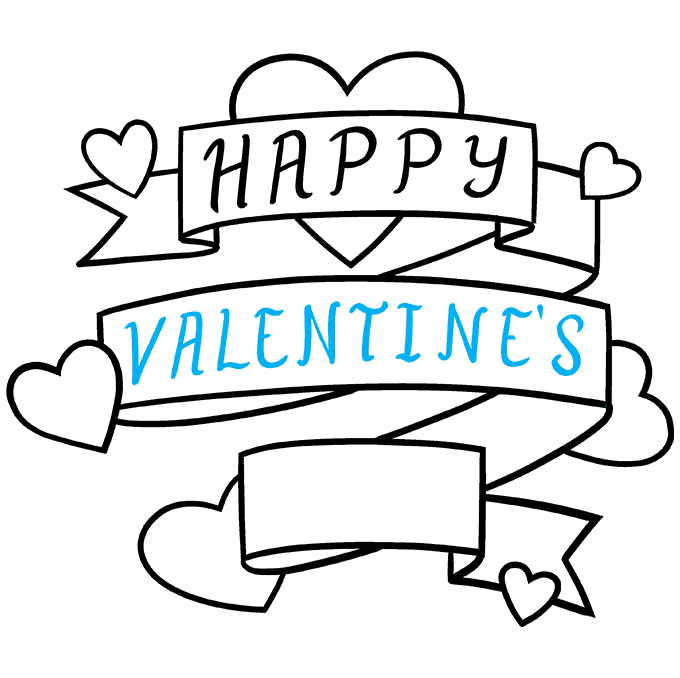 How to Draw a Valentine's Day Card Really Easy Drawing Tutorial