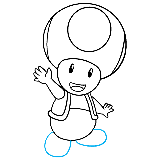 How to Draw Toad from Mario Really Easy Drawing Tutorial