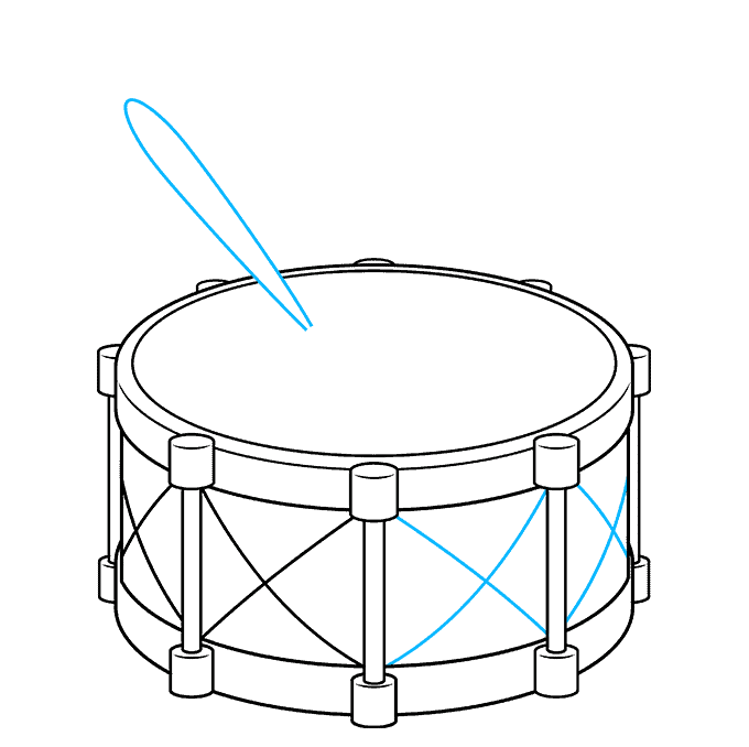 How to Draw a Drum Really Easy Drawing Tutorial