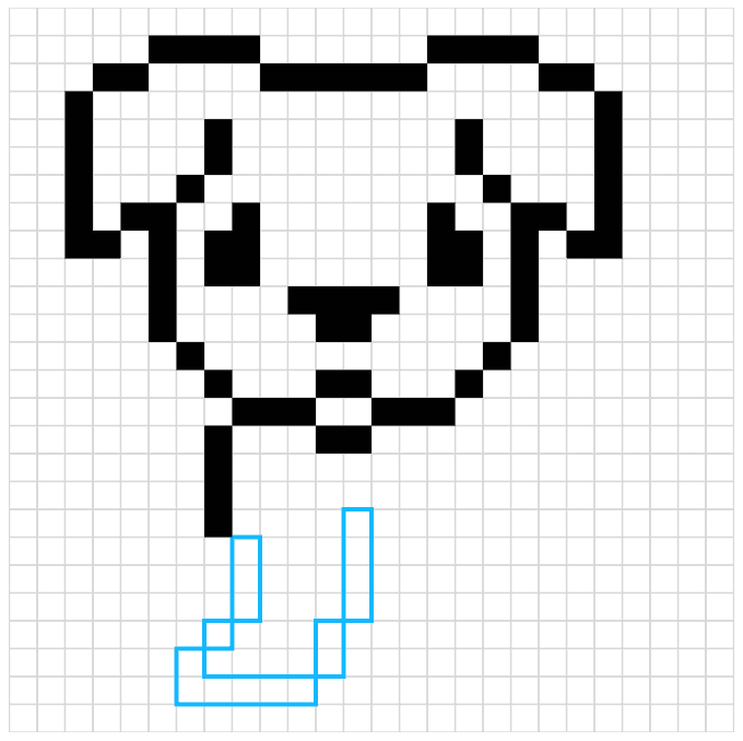 How to Draw a Dog Pixel Art Really Easy Drawing Tutorial