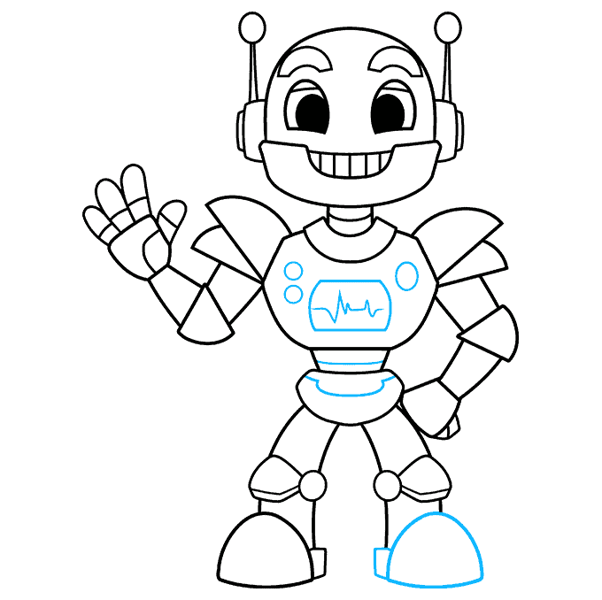 How to Draw a Robot Really Easy Drawing Tutorial