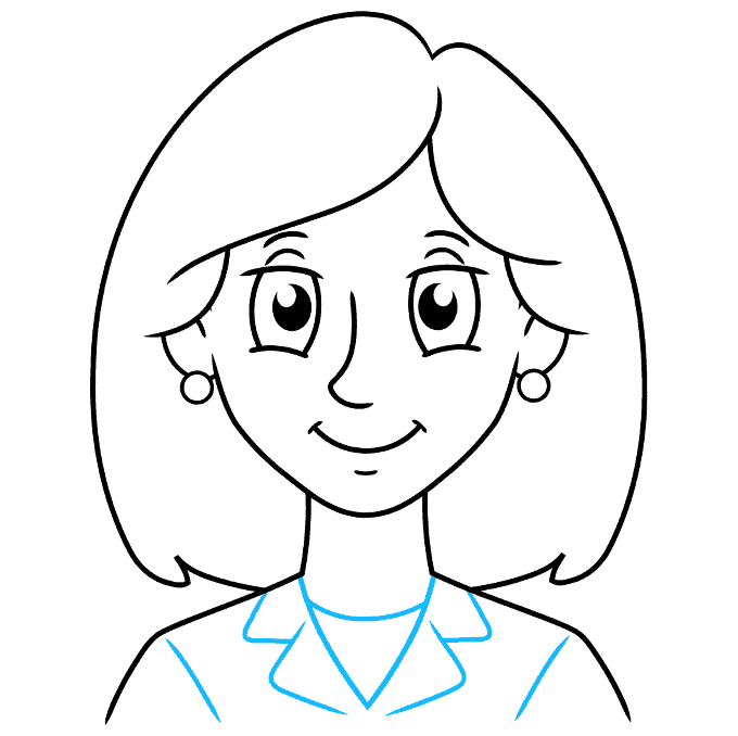 How to Draw Cartoon Woman Really Easy Drawing Tutorial