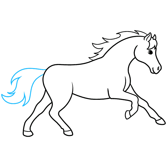 How to Draw a Horse Running Really Easy Drawing Tutorial