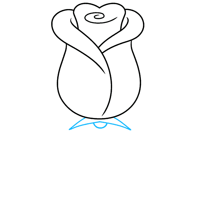 How to Draw a Simple, Quick Rose Really Cute Drawing Tutorial