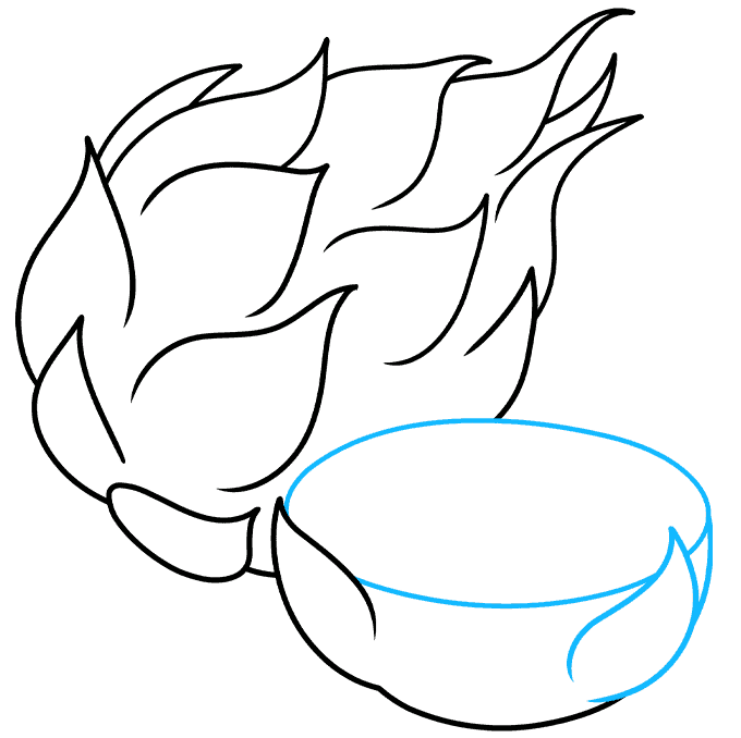 How to Draw Dragon Fruit Really Easy Drawing Tutorial