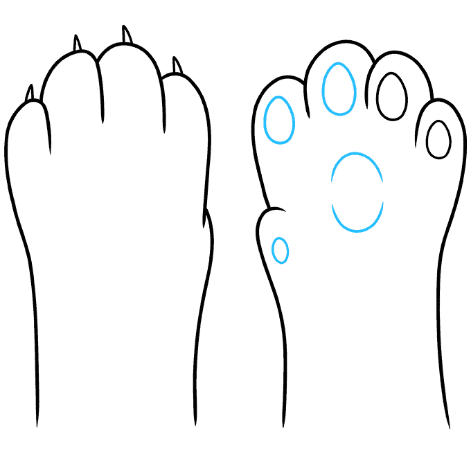 How to Draw a Cat Paw Really Easy Drawing Tutorial
