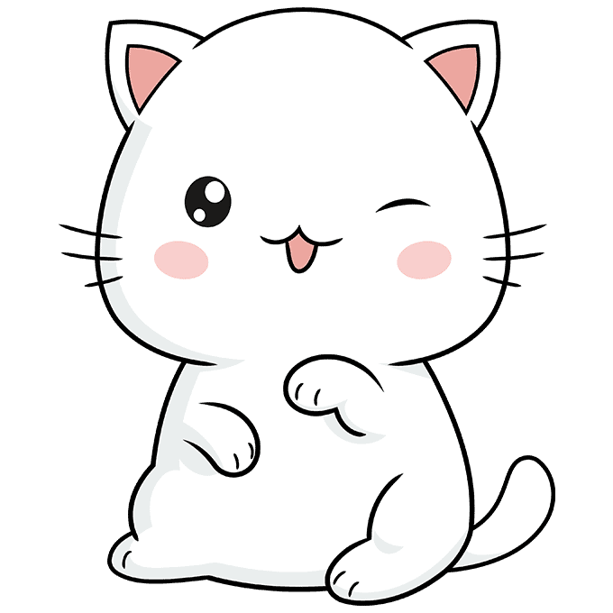 How To Draw A Anime Cat Step By Step