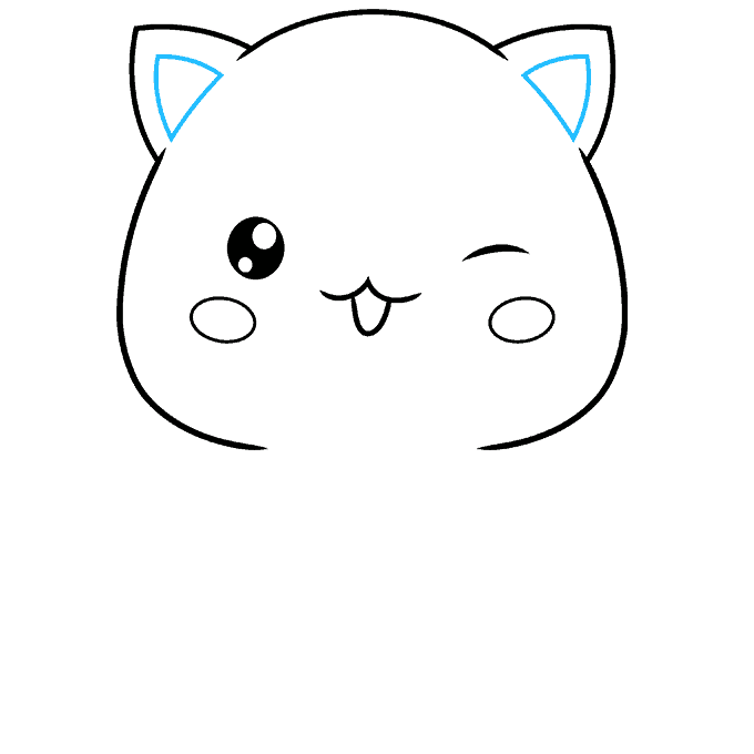 How to Draw a Kawaii Cat Really Easy Drawing Tutorial