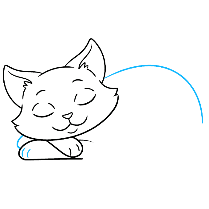 how to draw a sleeping cat Sunrisehs