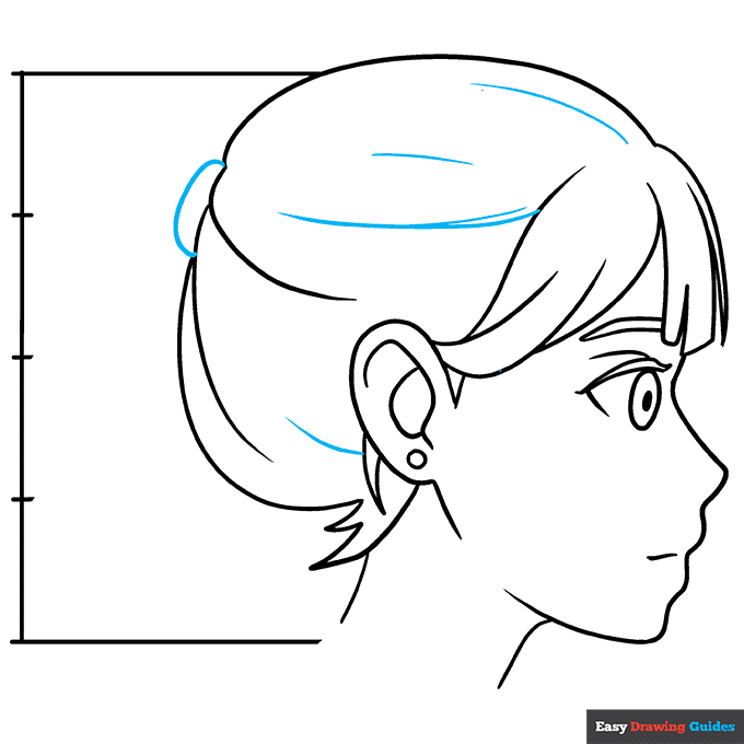 How to Draw an Anime Head and Face in Side View Easy Step by Step