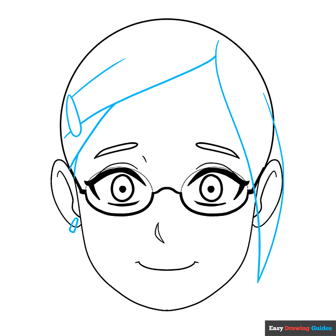 How to Draw Anime Characters with Glasses Easy Step by Step Tutorial