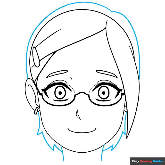 How to Draw Anime Characters with Glasses Easy Step by Step Tutorial