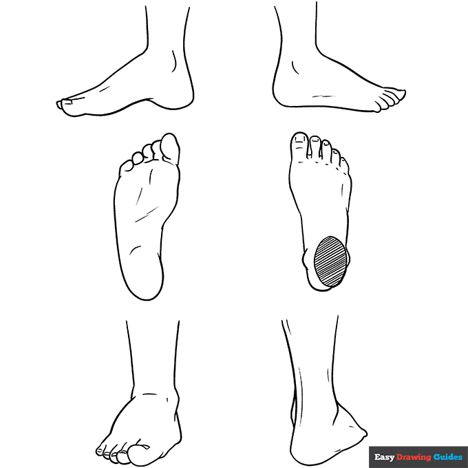 How to Draw Anime Feet Easy Step by Step Tutorial
