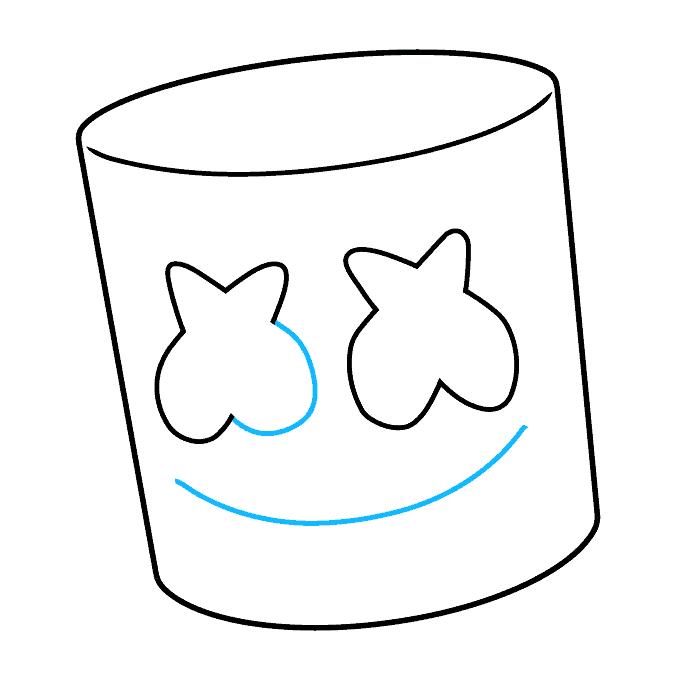 How to Draw Marshmello's Face Really Easy Drawing Tutorial