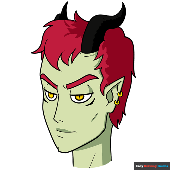 How to Draw an Anime Demon Easy Step by Step Tutorial