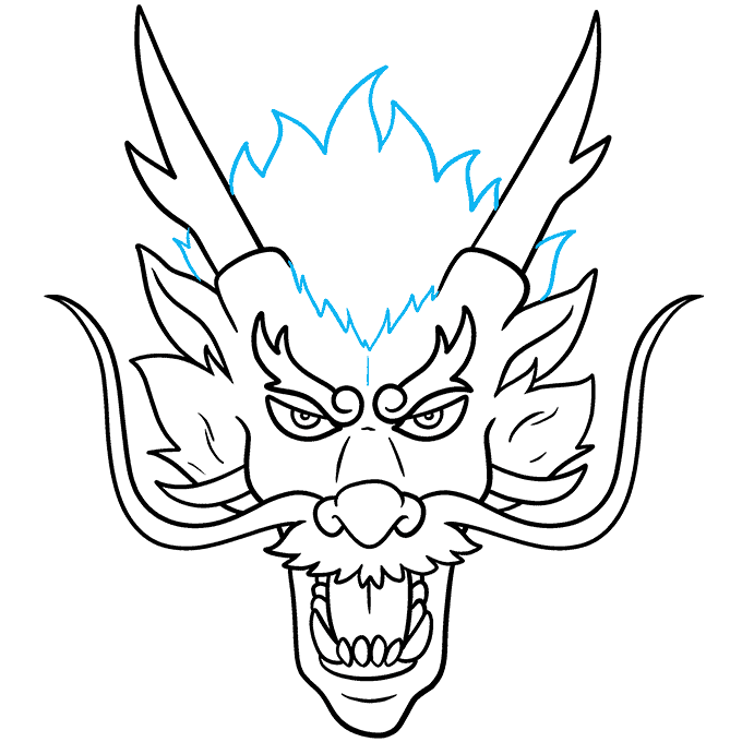 How to Draw a Chinese Dragon Face and Head Really Easy Drawing Tutorial