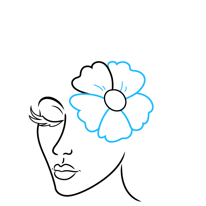 How to Draw a Flower Face Really Easy Drawing Tutorial