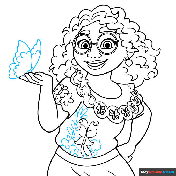How to Draw Mirabel from Encanto Really Easy Drawing Tutorial