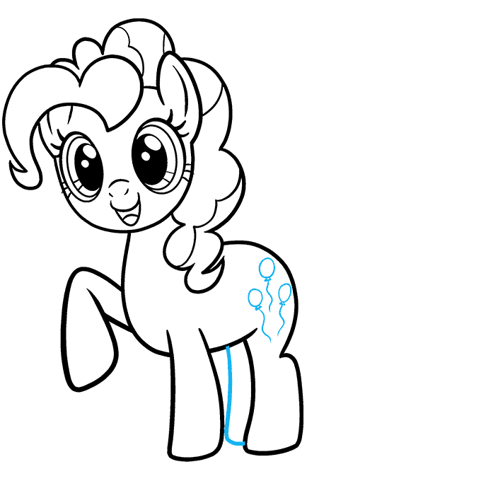 How to Draw Pinkie Pie from My Little Pony Really Easy Drawing Tutorial