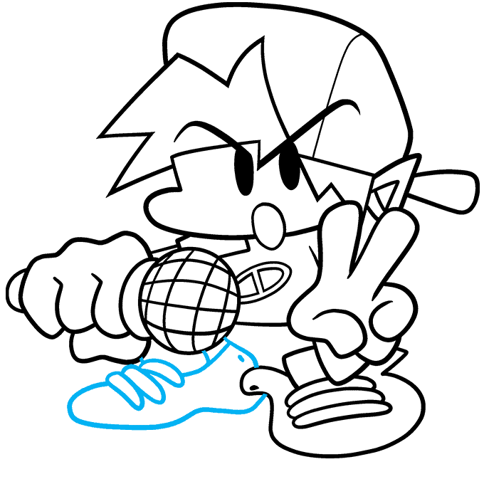 How to Draw an Easy Friday Night Funkin Character Really Easy Drawing