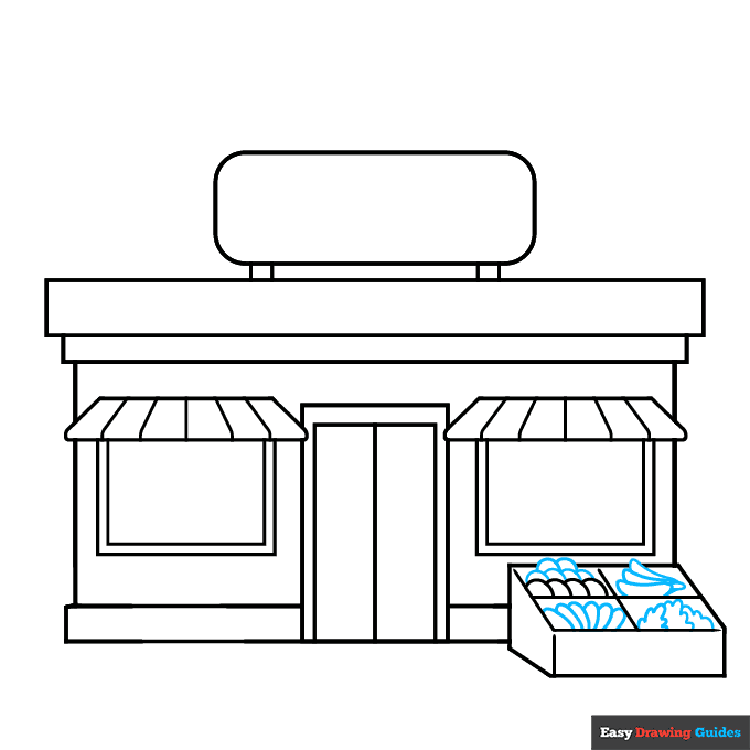 How to Draw a Shop Really Easy Drawing Tutorial