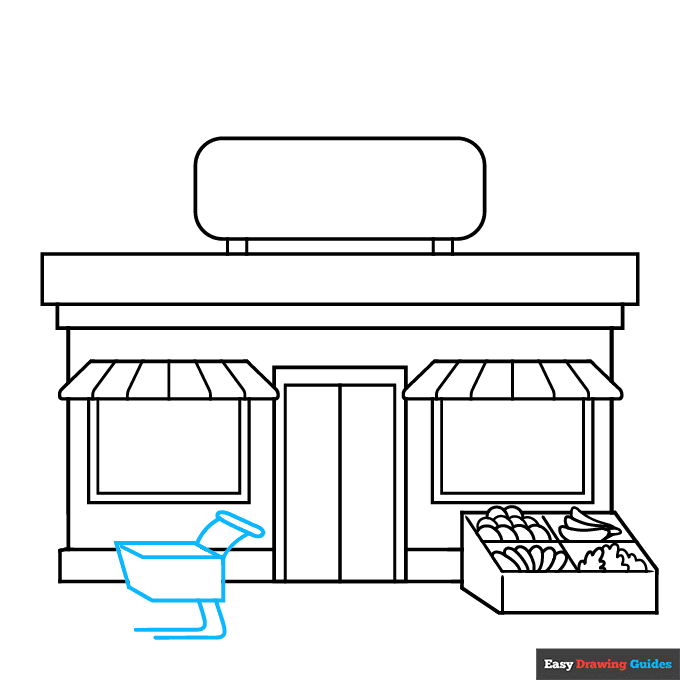 How to Draw a Shop Really Easy Drawing Tutorial