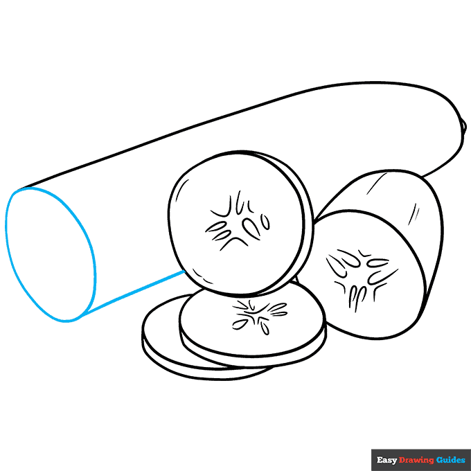 How to Draw a Cucumber Really Easy Drawing Tutorial