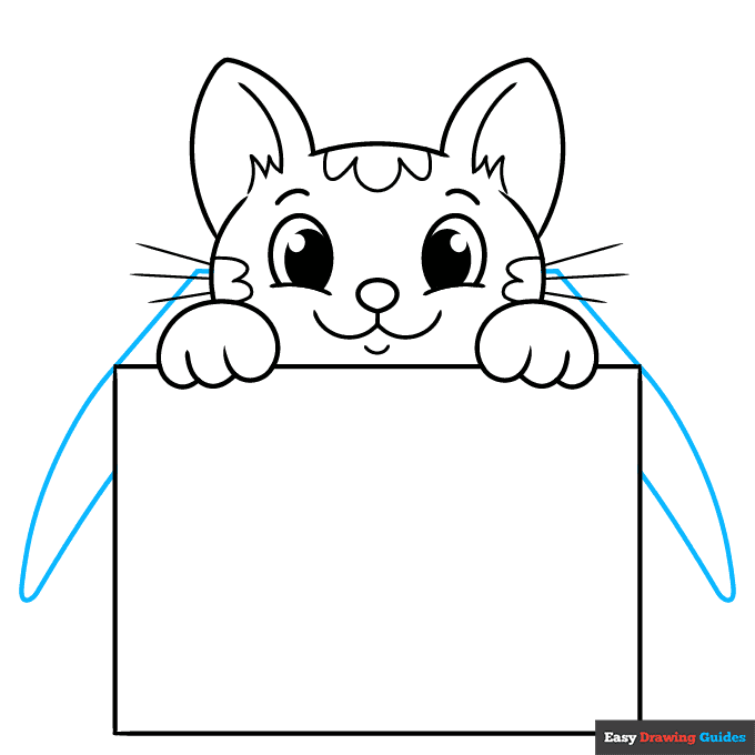 How to Draw a Cat in a Box Really Easy Drawing Tutorial