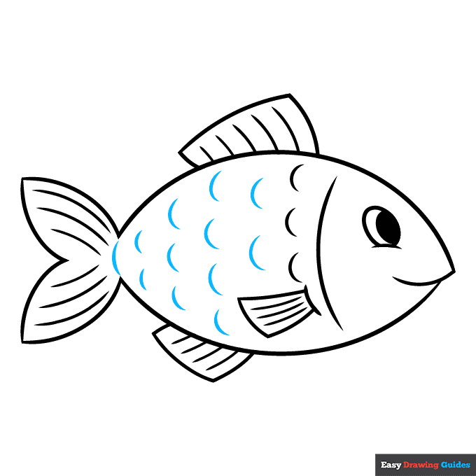 How to Draw an Easy Fish Really Easy Drawing Tutorial