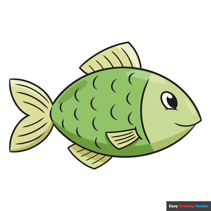 How to Draw an Easy Fish Really Easy Drawing Tutorial