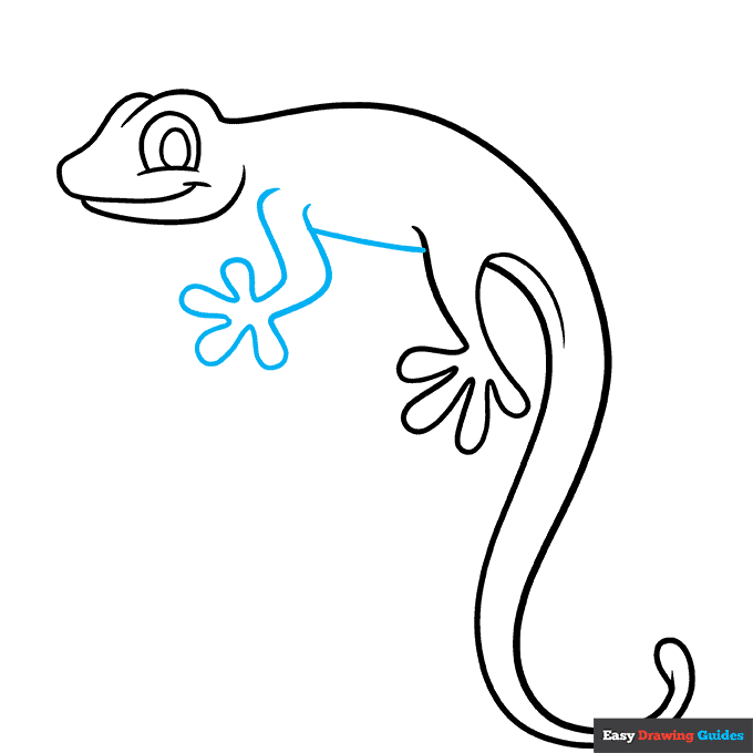 How to Draw a Cartoon Lizard Really Easy Drawing Tutorial
