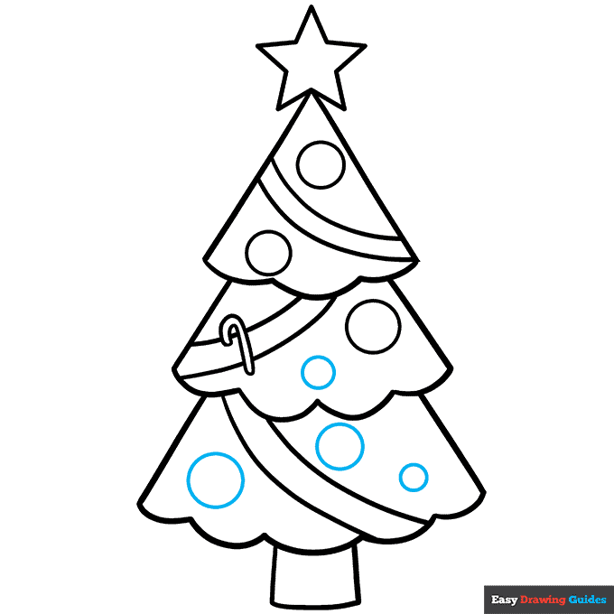 How to Draw an Easy Christmas Tree Really Easy Drawing Tutorial