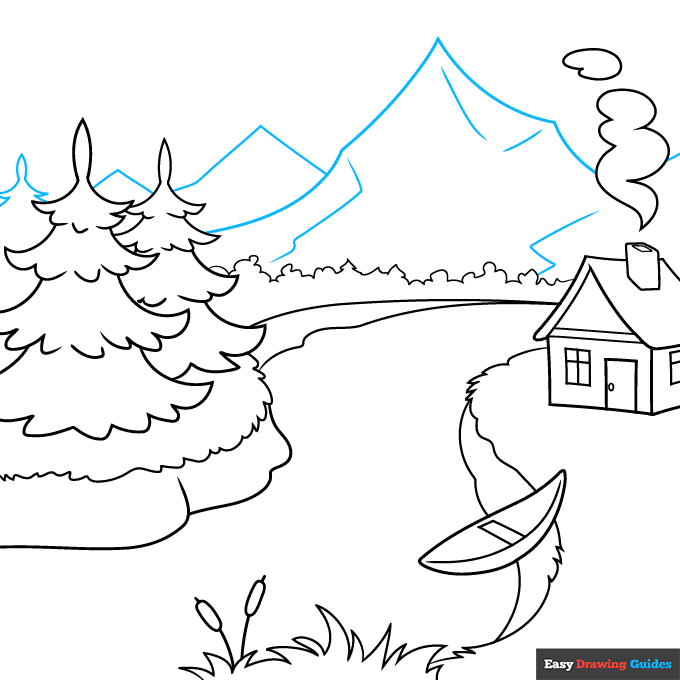 How to Draw Scenery Really Easy Drawing Tutorial