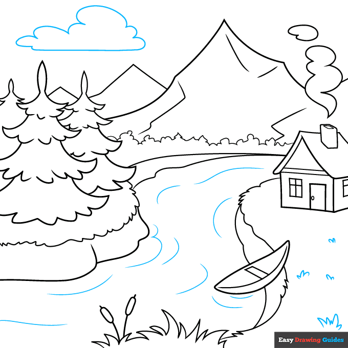 How to Draw Scenery Really Easy Drawing Tutorial