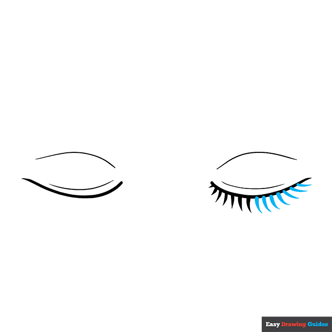 How to Draw Closed Eyes Really Easy Drawing Tutorial