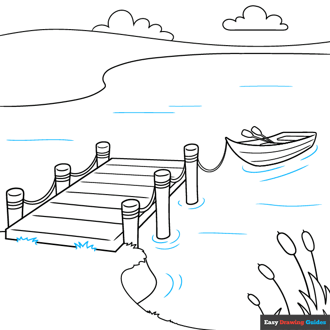 How to Draw a Dock Really Easy Drawing Tutorial