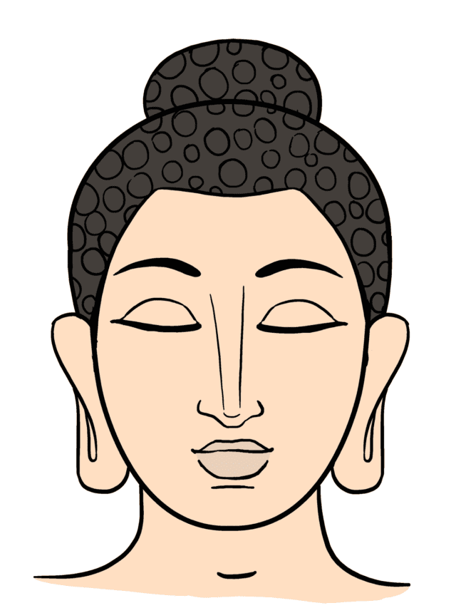 Easy Buddha StepbyStep Tutorial Easy Drawing Guides