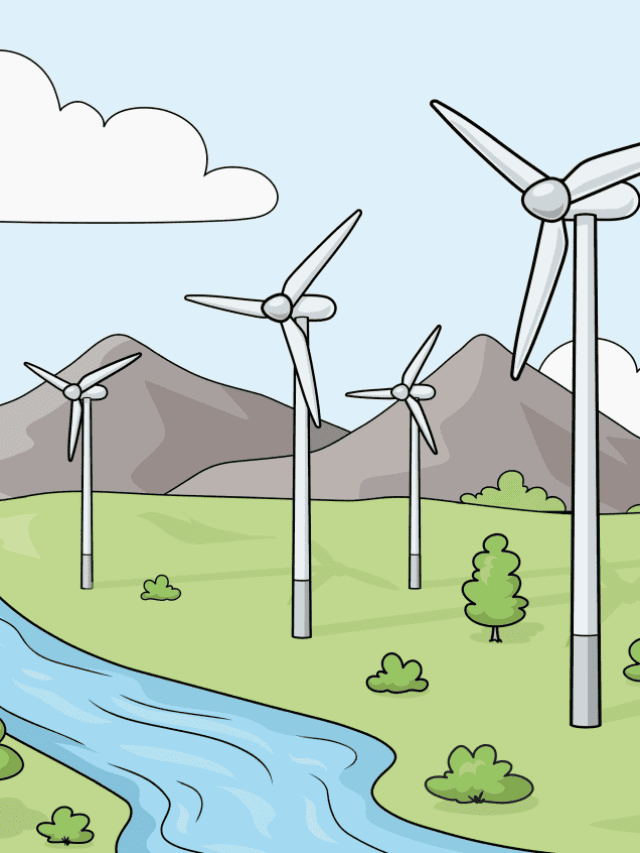 Easy Wind Turbine StepbyStep Tutorial Easy Drawing Guides