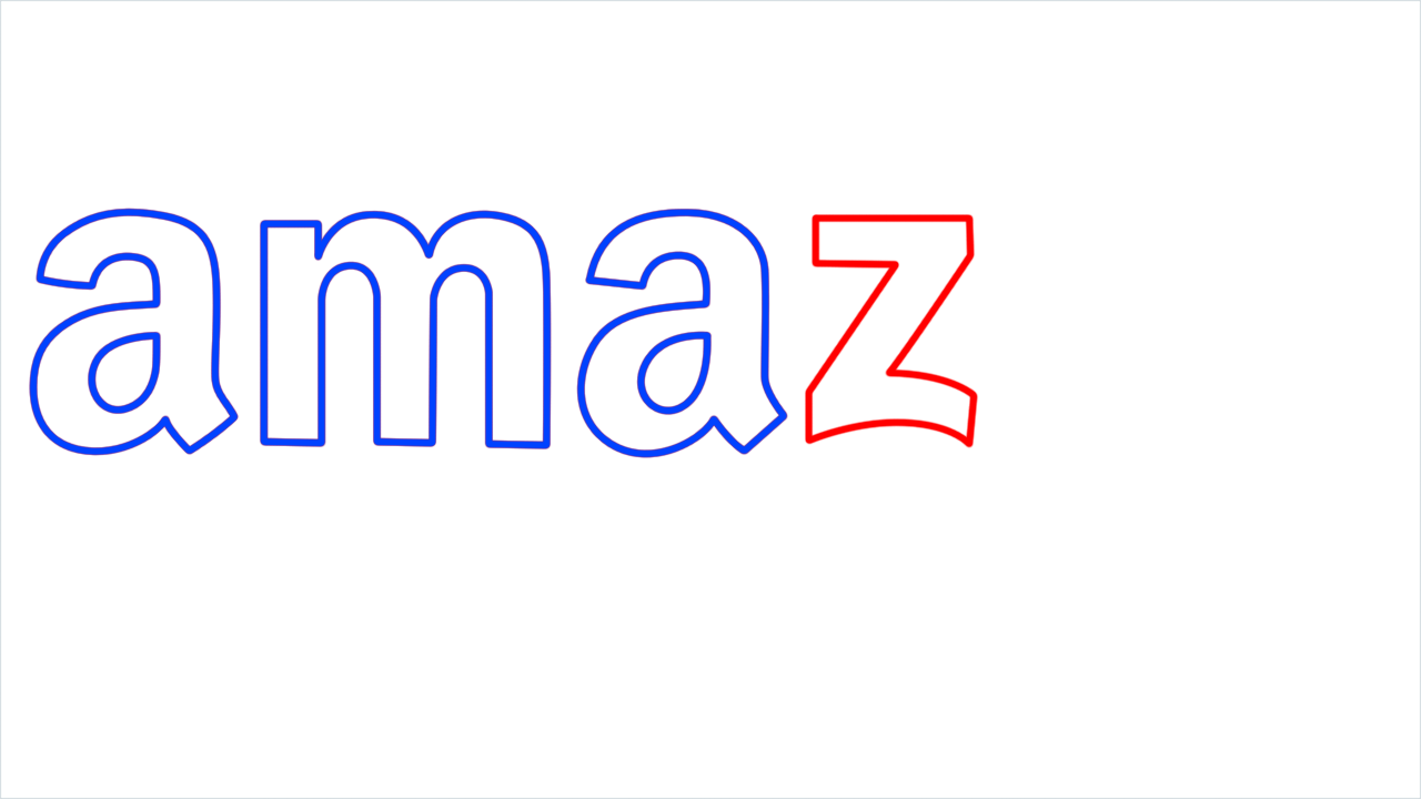 How To Draw Amazon Logo Step by Step [8 Easy Phase]