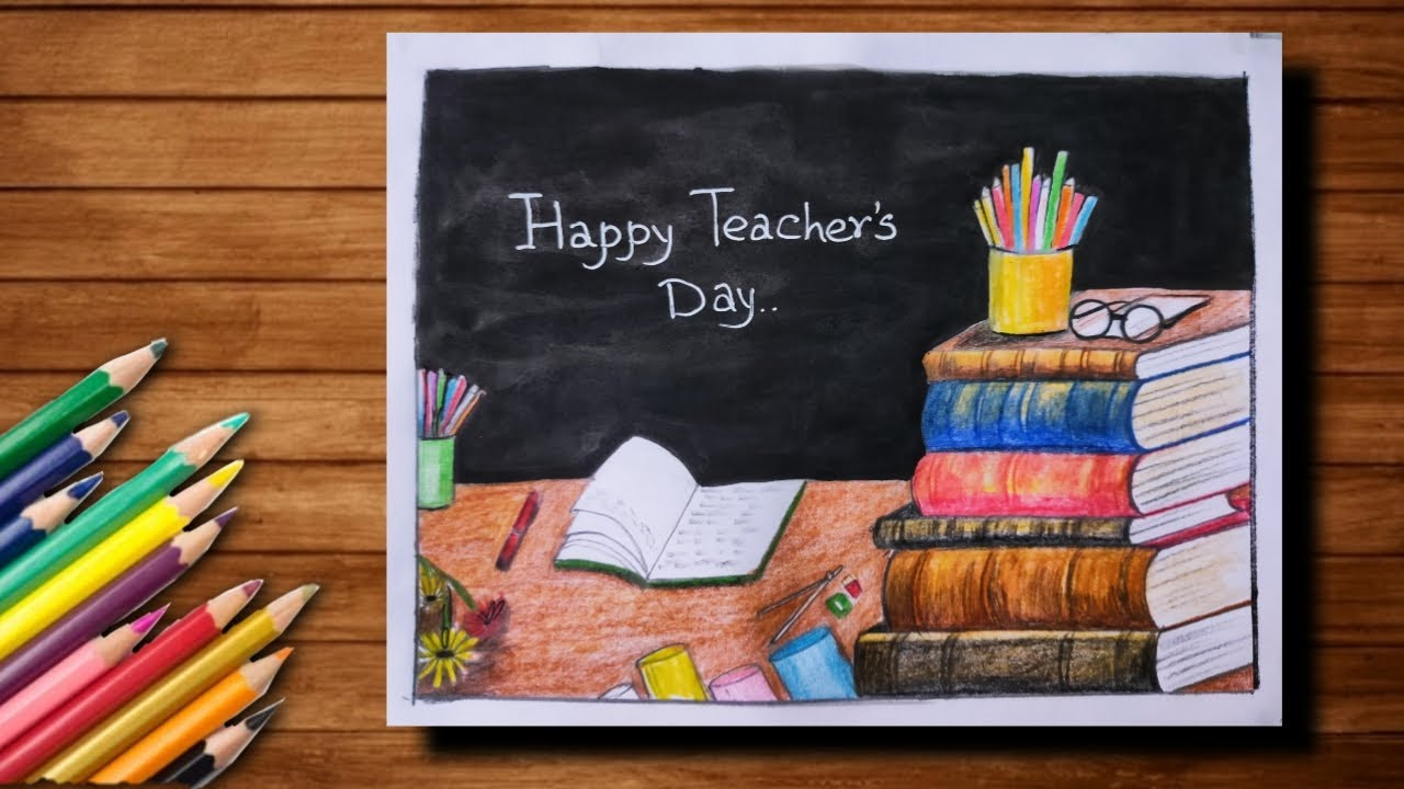 10 easy steps to draw Teachers Day Drawing Easy Drawing