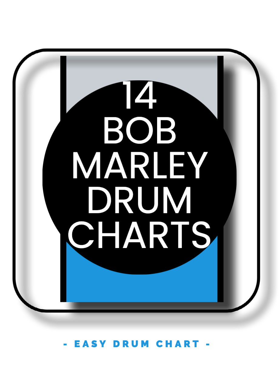 14 Bob Marley Drum Chart Bundle from “Legend” Album Easy Drum Chart