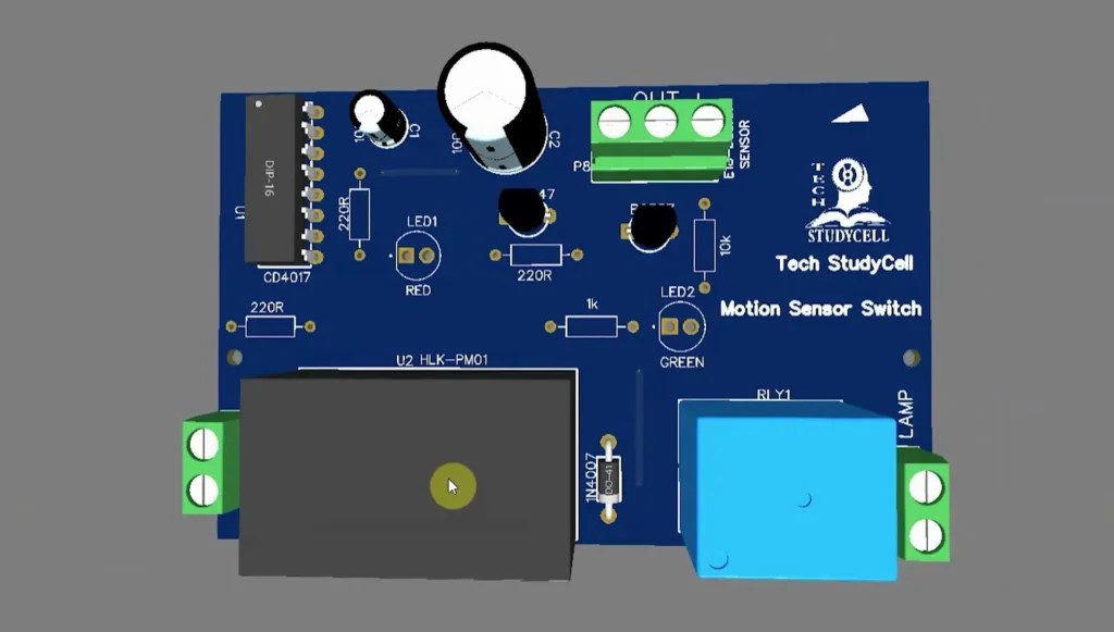 Motion Sensor Light using IR Proximity Sensor & CD4017